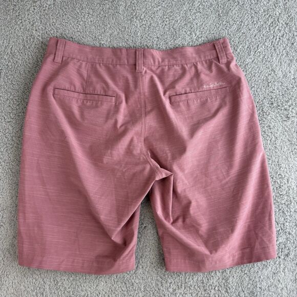 Travis Mathew Shorts Mens 34 Pink Golf Pockets Flat Front Performance - Picture 5 of 6